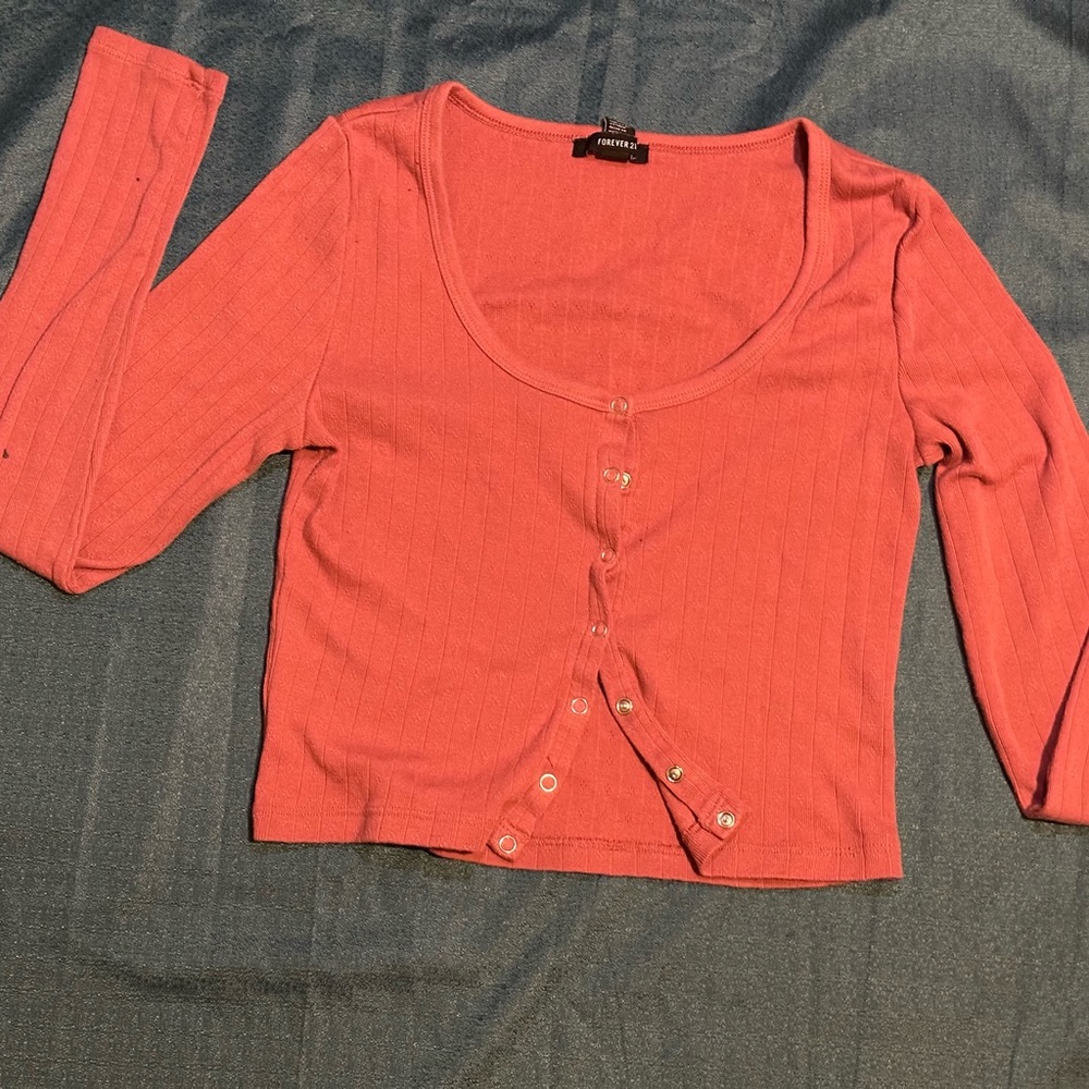 Fashion nova button up top, never been worn